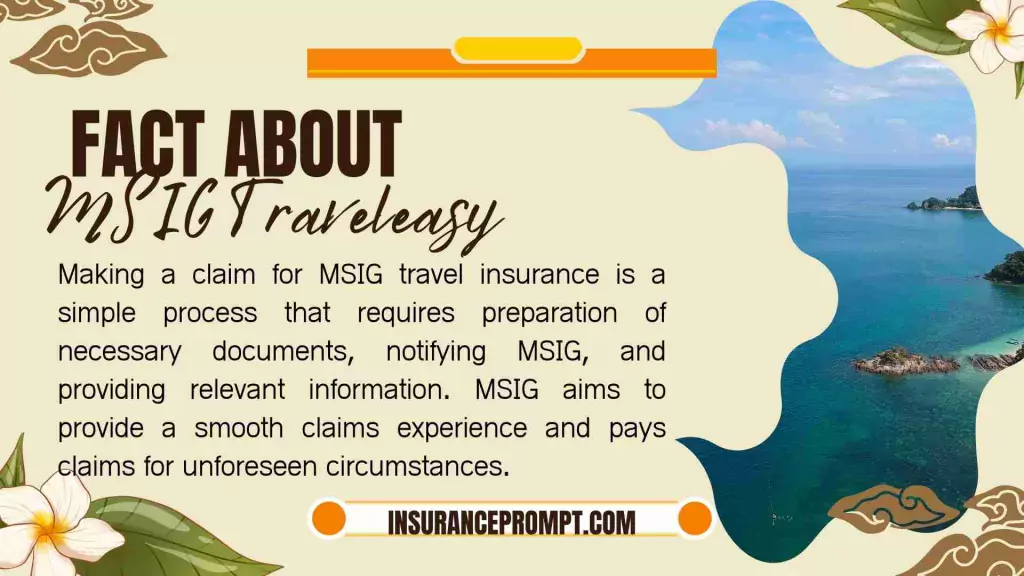 How do I make a claim for MSIG travel insurance