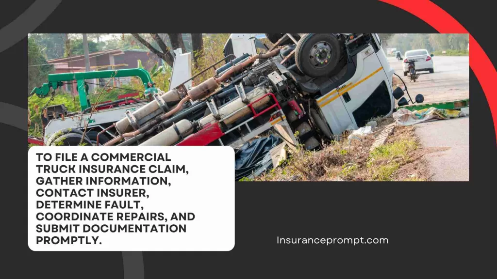 How to file a claim for Commercial Truck Insurance