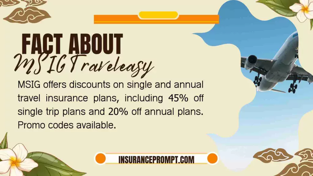 MSIG travel insurance promotions