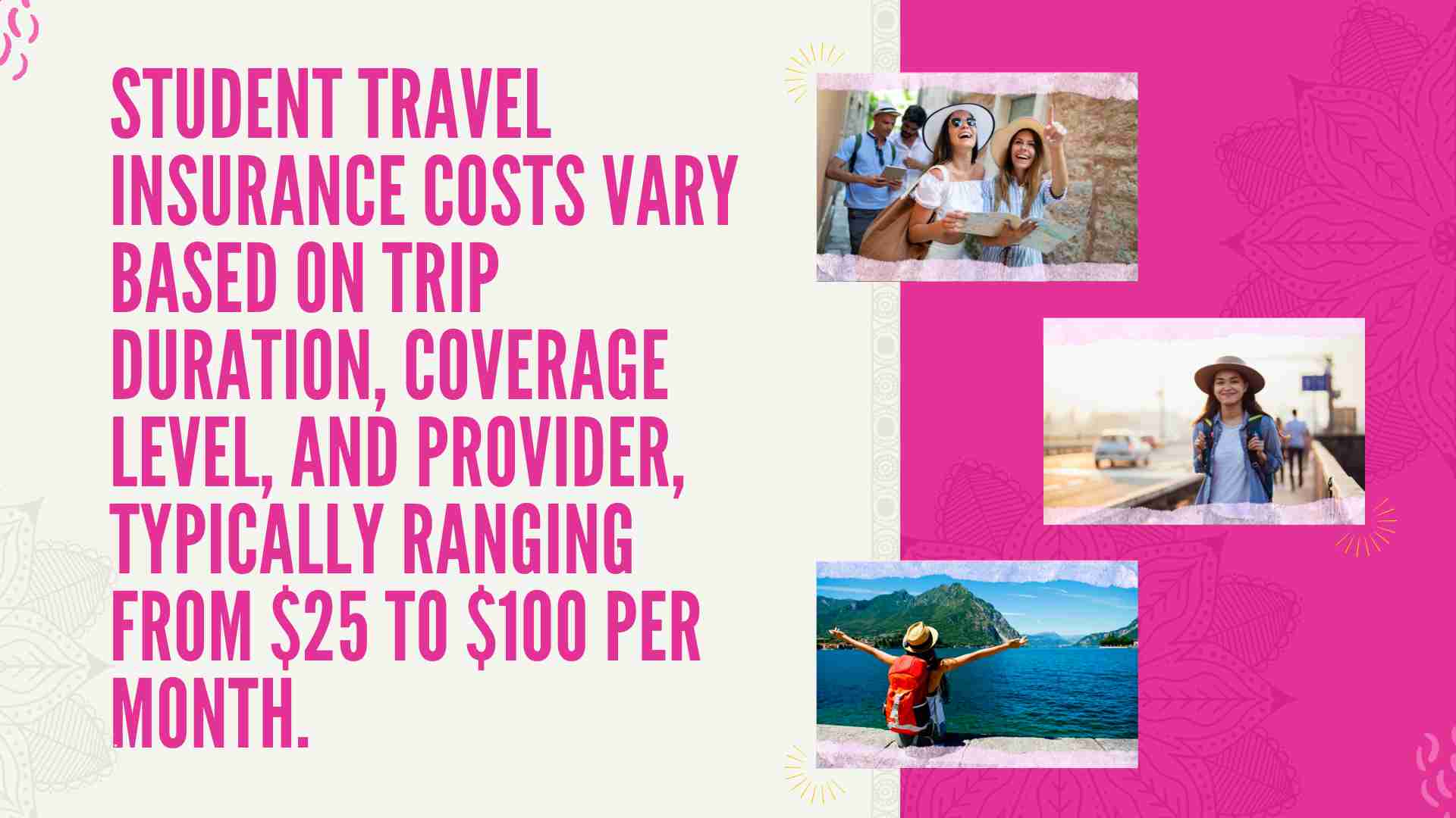How much is Student travel insurance