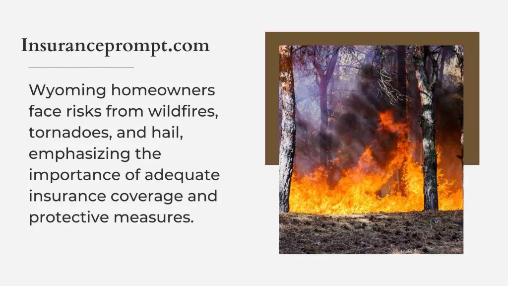The most common Wyoming home risks wildfires, tornadoes, and hail