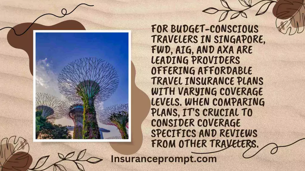 Compare FWD travel insurance plans against other leading providers in Singapore