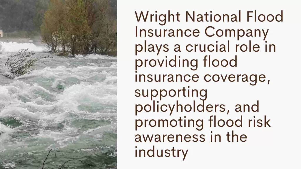 The Role of Wright National Flood Insurance Company in the Industry